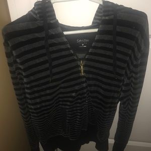 Thrashed Hoodie women Calvin Klein black and gray size M fits better for size S